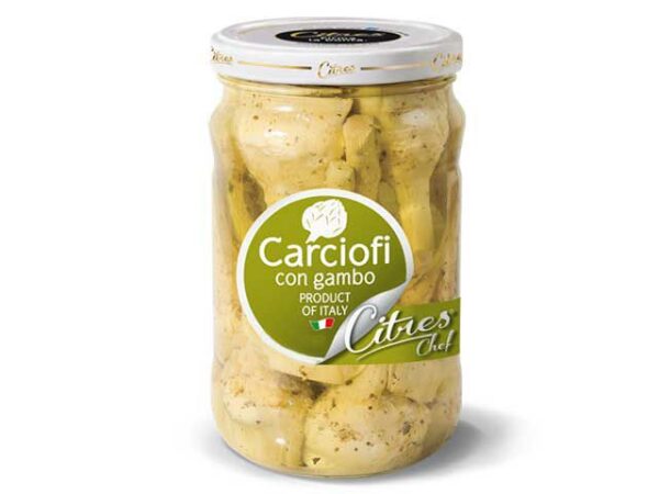 Artischocken mit Stiel  2,9 kg Glas  Italien