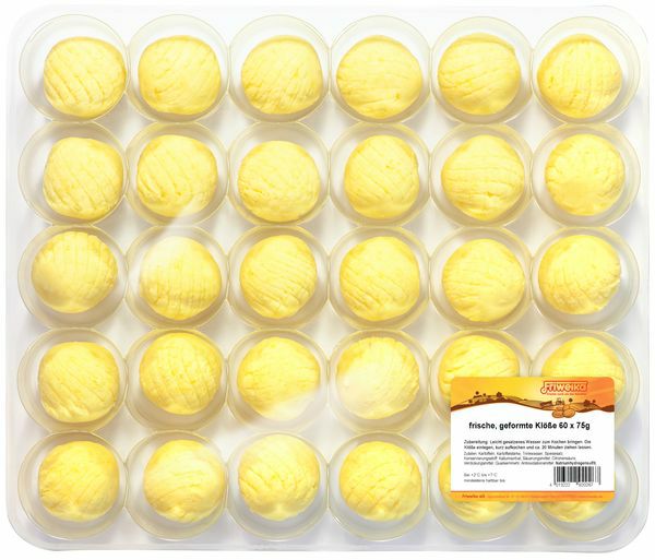 frische Kartoffelklösse  3 x 20 Stück à 75 g Karton  Deutschland