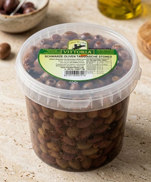 entkernte Oliven Taggiasche 800 g  Italien