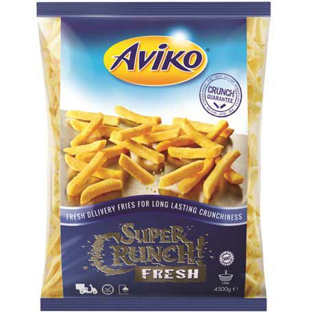 Pommes Super Crunch Fresh 11 mm  2 x 4,5 kg Beutel  Niederlande
