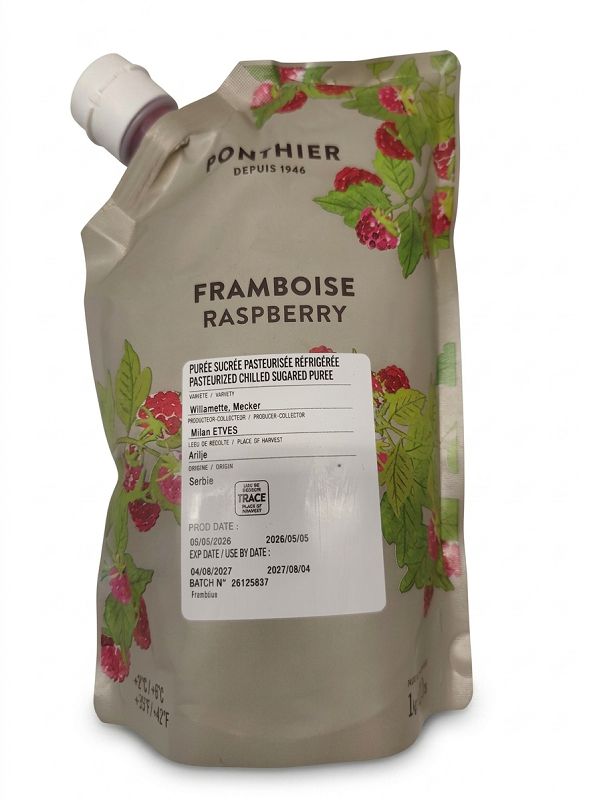 Fruchtpüree Himbeere 1 Liter Packung PONTIER  Frankreich