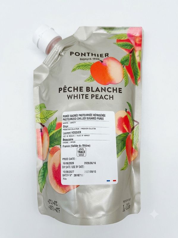 Fruchtpüree Pfirsich Weiß 1 kg Packung  Deutschland