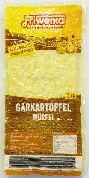 Garkartoffeln Würfel Friweika  6 x 2 kg Beutel  Deutschland