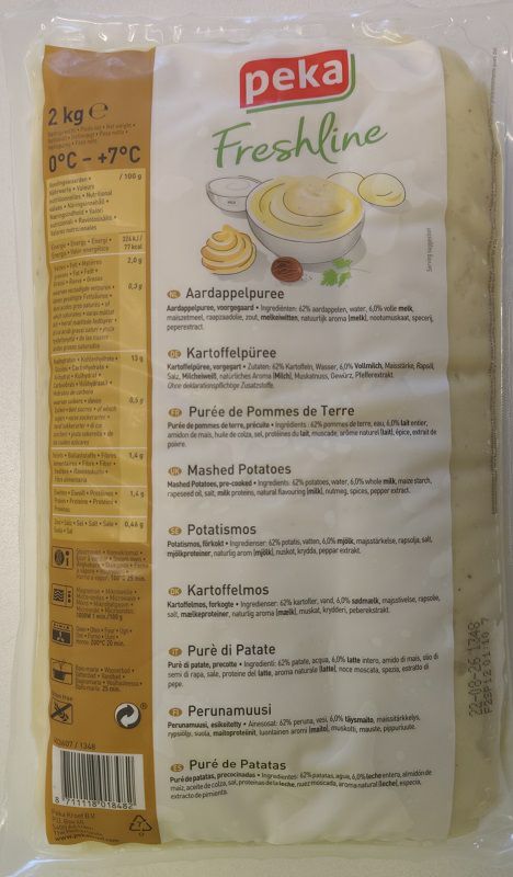 Kartoffelpüree Peka  6 x 2 kg Beutel  Niederlande