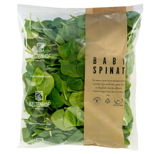 Baby Spinat  250 g Beutel Keltenhof  Deutschland