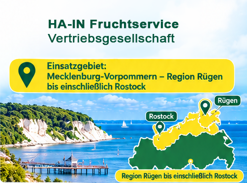 Vertriebsmitarbeiter bei HA-IN Fruchtservice Mecklenburg Vorpommern